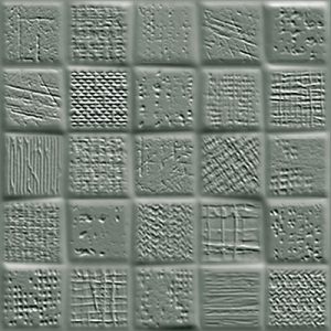 Green 50x50 mosaic, textured, tactile, scored tile